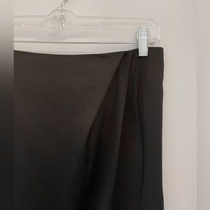 UO Black Satin Skirt